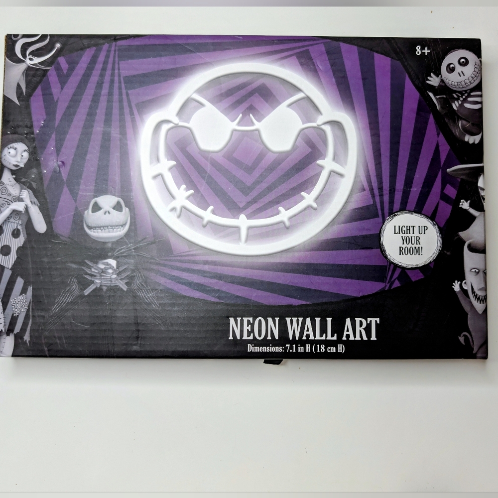 Disney Tim Burton’s The Nightmare Before Christmas Neon Wall Art LED Mood Light